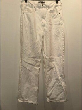 GAP White High Rise Wide-Leg Denim Jeans